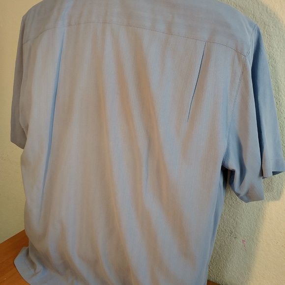 Men's Tommy Bahama Button Up Front Silk Shirt SS - Picture 4 of 5
